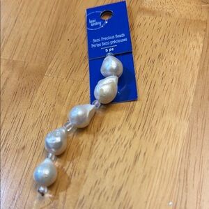 Bead Landing Semi Precious Beads - Pearl White